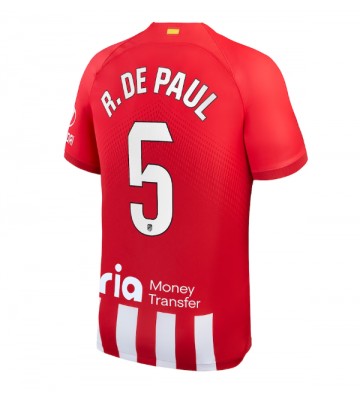 Atletico Madrid Rodrigo De Paul #5 Kotipaita 2023-24 Lyhyet Hihat